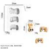 Molde Squishy Fruta Oso Nariz Dibujos Animados Alivio del Estrés Juguete Squishy DIY Molde de Silicona Hecho a Mano