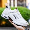 Tênis Esportivo para Homens 2025 Outono e Inverno Novo Estilo Altura Interna Aumentada Sapatos de Couro Branco Tênis de Corrida Casual Masculino Dropshipping