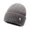Gorro de Invierno para Hombre con Forro de Felpa, Engrosado para Calidez, Gorro de Punto a Prueba de Frío para Ciclismo al Aire Libre, Gorro Frío Transfronterizo, Gorro de Lana Peluda