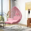 Cadeira de Rattan Suspensa, Cadeira Suspensa, Cadeira de Balanço para Uso Externo em Casa, Cadeira de Balanço para Pátio, Cadeira Preguiçosa para Quarto Interno, Berço de Rede para Varanda