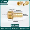 Conector de Latón con Púas para Mangueras de Agua y Gas, Conector de Púas con Rosca Exterior, Conectores Rápidos para Gas Natural, Accesorios de Boquilla de Gas de 1/2 Pulgada y 3/4 Pulgada