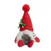 Decorações de Natal Transfronteiriças Estilo Nórdico Sentado Estilo Country Americano Papai Noel Gnomo Enfeites Bonecas de Tricô