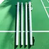 Poste de Voleibol Fijado al Suelo, Caja para Base de Tenis Pre-empotrada, Poste Móvil para Red Fija, Poste Multiusos, Poste Estándar para Voleibol y Bádminton
