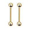 Piercing Transfronterizo Uña de Lengua Mixta Acero Inoxidable Piercing Roscado Barra Curva Punta Clavo para Ombligo Bola Redonda Uña para Labio Uña para Ceja Aro para Nariz
