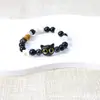 Pulsera de Gato con Cuentas de Venta Caliente Transfronteriza Gatos Lindos Cuerda Elástica Misma del Libro Rojo Pulsera de Cerámica Jingdezhen