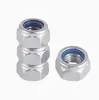 DIN985 aço inoxidável 316 porca anti-afrouxamento de nylon M3-M24 porca de travamento porca antiderrapante