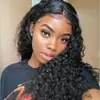 Comércio Exterior Transfronteiriço Peruca Touca Moda Europeia e Americana Pequeno Cacho Cabelo Longo Africano Venda Quente Cabelo Longo Cacheado Touca de Cacho Pequeno Fofa