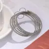 Joyería de Venta Caliente Transfronteriza, Pulsera de Pedrería Brillante Estilo Bohemio Europeo y Americano, Joyería de Moda, Pulsera Elástica