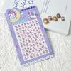 Pegatinas luminosas en relieve 5D de Sanrio para decoración de uñas, diseño de dibujos animados, kulomi, lindas pegatinas para uñas para niños, joyería adhesiva para bebés