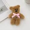 Pasador Grande para Mujer, Oso de Peluche Lindo con Moño, Pinza para Flequillo de Cabello Suelto, Pinza Lateral para el Cabello, Nuevo Estilo 2025
