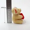 Peluche de oso de peluche con pajarita, colgante de muñeco de oso, regalo de boda, en stock, venta al por mayor, transfronterizo