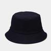 Chapéu de pescador feminino simples cor sólida algodão dobrável chapéu de bacia masculino ao ar livre chapéu de sol casual chapéu de sol atacado