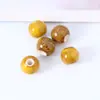 Cuentas redondas de cerámica con esmalte floral de Jingdezhen con agujeros grandes, accesorios de joyería vintage, materiales para ensartar para collares hechos a mano, cuentas sueltas de lunares