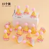 Chapéu Mini com Laço Estilo Coreano Decoração de Bolo Ornamento Pom-Pom Chapéu de Aniversário Decoração de Mesa de Confeitaria