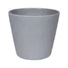 Vasos de Flores de Melamina Simples e Estilosos, Vasos de Flores de Plástico com Linhas Horizontais Finas, Diversos Estilos e Cores, Decorações de Mesa Frescas e Minimalistas para Plantas Verdes