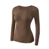 Conjunto de Ropa Interior Térmica con Proteína de Cachemira Moldeador Sin Costuras Capa Base Corporal Auto-Calentable Ropa de Otoño y Pantalones para Mujer Invierno