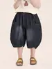Ropa Changguo para Niños Verano Nuevo Estilo Pantalones Cortos de Mezclilla para Niños Pantalones Finos Estilo Coreano para Bebé de Longitud Media