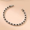 Europa y Estados Unidos nuevo acero inoxidable simple 1: Pulsera de diamantes con 1 diamante engastado, joyería para damas, venta al por mayor, exclusiva transfronteriza