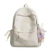 Mochila Estilo Floresta para Mulheres, Sensação de Alta Qualidade, Simples e Versátil, Adequada para Alunos do Ensino Médio, Mochila para Passeio no Campus e Estudo Estilo Ins