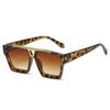2023 Nueva Moda Casual Gafas de Sol Océano Doble Barra Gafas de Sol Caja Gafas de Sol para Hombre Europeas y Americanas de Moda