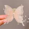Horquilla de mariposa Super Fairy con forma de burbuja, pequeña, con perla, para mujer, de alta gama, para flequillo lateral, con lazo, para la cabeza