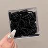 Correa de goma negra, muy elástica y duradera, para el pelo de niños, para mujer, para atar el pelo, para coleta, para la cabeza, para no depilarse, con funda de cuero.