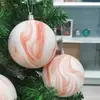 Bolas de Navidad de Plástico Nuevas Personalizadas Transfronterizas Colgantes para Árbol de Navidad Impresión por Transferencia de Agua Bolas de Navidad Adornos para Decoración Festiva de Centro Comercial