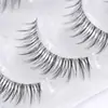 Pestañas Postizas Cruzadas Artificiales Naturales Cinco Pares de Tallos Transparentes de Deseo Puro Maquillaje Ligero Diario Ojo Plano de Cómic Pestañas Postizas