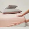 2025 Nuevo Algodón 100S Satén Algodón de Fibra Larga Color Puro Sábana Individual Lujo Accesible Hogar Dormitorio de Estudiantes Sábana de Algodón Puro