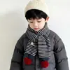 Bufanda Triangular de Ceniza Linda Pequeña Otoño e Invierno Cálida Bufanda de Punto de Color Sólido para Niños Niñas Bebé Resistente al Viento Calentador de Cuello Invierno