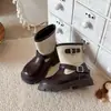 Botas de cuero para niños, nuevos modelos de otoño e invierno, botas de media caña para niñas, botas estilo Martin antideslizantes para niños, botas para niños de 6 a 12 años