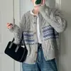 Suéter Corto de Punto Trenzado Estilo Retro Coreano para Mujer 2026 Otoño/Invierno Nuevo Estilo Versión Coreana Cintura Alta Moda Abrigo Tejido Grueso