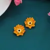 Aleación Electróforesis Alta Retención de Color Soporte Individual Colgante Flor Margarita Cabezal DIY Hecho a Mano Pasador Paso Oscilante Accesorios para Pasador Corazón de Flor