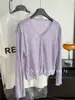 Nuevo cárdigan de protección solar de colores dopamina para principios de otoño de 2026, color liso, estilo corto, cuello en V con volantes, manga larga, protección solar para mujer