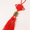 Novo pendente festivo de nó chinês da dupla felicidade, decoração de envelope vermelho, nó chinês, borla dupla, convite, roupa, borla de nó chinês