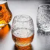Vasos de Vidrio con Corteza de Vino Amarillo al por Mayor, Transparentes para el Hogar Estilo Japonés Martillado para Cerveza, Café, Whisky y Licores