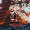Decoraciones de rol de película de terror de Halloween transfronterizas, decoraciones colgantes de fiesta de terror de calabaza planas de acrílico