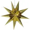Suministro Listo de Estrellas de Papel de Nueve Puntas de 30 cm Colgantes, Decoraciones para Fiestas Navideñas, Decoraciones para Ventanas de Centros Comerciales de Jardín de Infancia