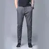 Pantalones Casuales Rectos Sueltos de Talla Grande Finos de Verano Talla Grande Modernos Versátiles de Seda de Hielo Transpirables para Hombre Comercio Exterior Transfronterizo