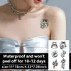Pegatinas de Tatuajes Temporales Lindas Estilo Japonés Atrae Fortuna Transfronterizas, Tatuajes Temporales Lindos Retro, Crea Fácilmente Buena Suerte Curativa Estilo Japonés