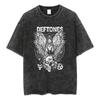 Nueva Camiseta de Metal Rock Deftones Banda Estampado Ojo de Diamante Hombre