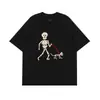 Camiseta Unisex Divertida Versátil Manga Curta Estilo Americano Streetwear Criativo Tema Gato Seda de Leite