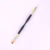 Pluma de Dibujo de Líneas Doble Cara para Manicura Transfronteriza Pluma de Construcción Herramienta Multifuncional para Pintar Uñas Terapia de Luz Pluma de Cristal Herramienta para Florecer Flores