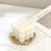 Vela de aromaterapia con forma de cubo de Rubik, diseño de burbujas, ideal para celebridades, venta al por mayor, adornos sencillos para velas de aromaterapia para el hogar.