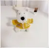 [Solo Ropa] Ropa para Cachorros West Highland Accesorios Lindos Suéter Sombrero Set de Abrigo