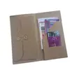 Bolsa de Almacenamiento de Papel Kraft Adhesiva 2 en 1 para Tarjetas de Presentación, Billetes, Cuaderno de Viaje, Núcleo Interno, Diario de Mano Tn, Accesorios