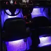 Luz Ambiental para Coche en el Coche, Encendedor USB sin Cables, Aplicación para Teléfono Móvil Controlada por Voz, Luz LED Ambiental para Pies con Infrarrojos