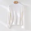 Nueva colección de otoño e invierno: polar de doble cara, mezcla de lana biacetato Meiya, corte ajustado, top interior simple con cuello mao pequeño