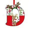 Colgante de Letra Inglesa Nuevo y Creativo Transfronterizo Acrílico Plano Árbol de Navidad Decoración para Fiesta en Casa Regalo