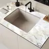 Alfombrilla Drenante de Barro de Diatomeas para Cocina Alfombrilla para Fregadero Alfombrilla Absorbente de Agua Secado Rápido Alfombrilla para Grifo de Tocador de Baño